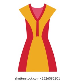 Modernes Vektorkunst-Design eines Nackenkleides für Mädchen, das trendige Mode präsentiert. Perfekt für den digitalen Einsatz in Bekleidungsdesign, Modeillustrationen oder stylischen Grafiken.