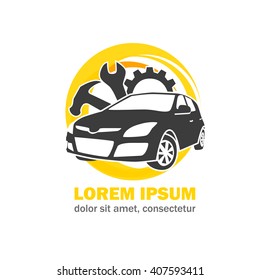 Modern vector auto repair logotype. Logotype of auto repair. 