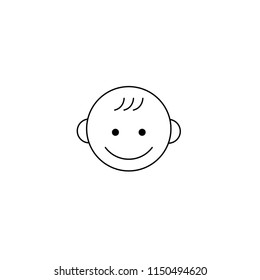 Modern vector baby icon