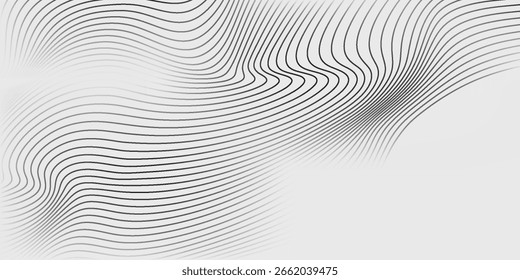 Modern vector background with black wavy lines modern sport background abstract