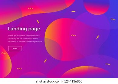 Modern vector background with colorful figures