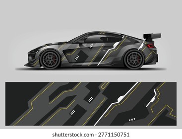 modern vector background for decal or wrap car design