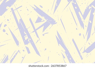 Modern vector background with a distressed, painterly texture. Abstract shapes in pale yellow and light purple create a subtle, edgy effect for web or print design.