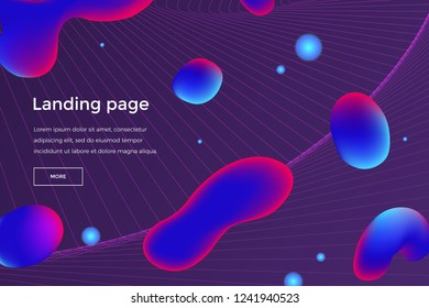 Modern vector background with fluids. EPS 10