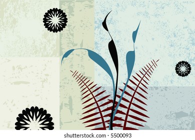 Modern, vector background with grunge elements.