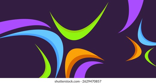 fundo de vetor moderno com linhas nítidas e coloridas	