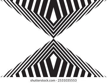 Vetor de fundo moderno. Padrão listrado de linhas quebradas pretas em um fundo branco.