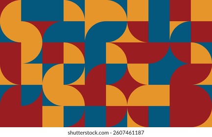 Modern vector background using colorful geometric patterns, great for promotional flyers, online banners, and creative content across various social media platforms.

