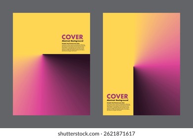 Vetor de fundo moderno com amarelo vibrante e magenta gradiente, criando uma luz abstrata dramática e efeito de sombra. Para capas, cartazes e desenhos digitais.