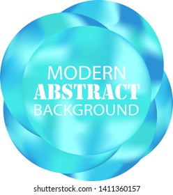 Modern vector banner. Circles abstract background. Vector illustration EPS10