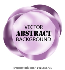Modern vector banner. Circles abstract background. Vector illustration EPS10