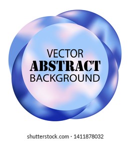 Modern vector banner. Circles abstract background. Vector illustration EPS10
