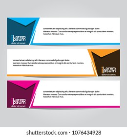 Modern vector banner design.template