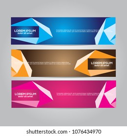 Modern vector banner design.template