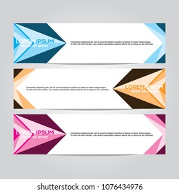 Modern vector banner design.template