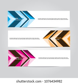 Modern vector banner design.template