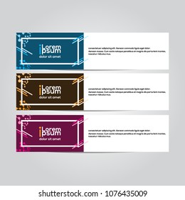 Modern vector banner design.template
