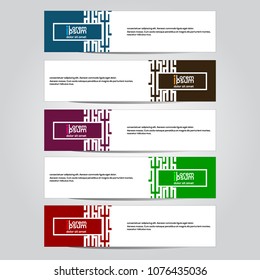 Modern vector banner design.template