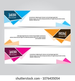 Modern vector banner design.template