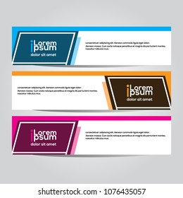 Modern vector banner design.template