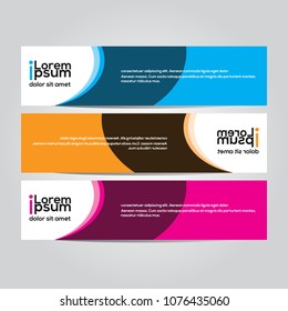 Modern vector banner design.template
