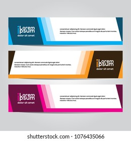 Modern vector banner design.template