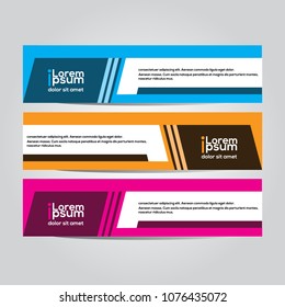 Modern vector banner design.template
