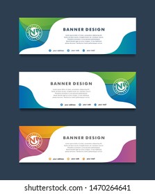 Modern vector banner web background abstract design template