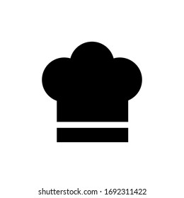 Modern Vector Black Chef Hat Icon