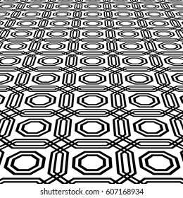 Modern vector black and white pattern. Geometric abstract texture. Graphic geometric background