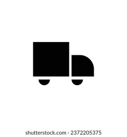 modern vector box truck icon design template