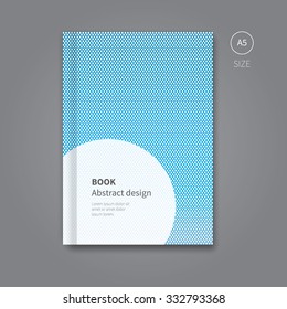 modern vector brochure in blue color for print