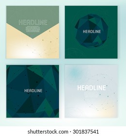 Modern vector brochure, report or flyer design template. Medical industry, biotechnology chemistry and biochemistry concept. A4 scientific technology concept. Letter Cover Templates Collection.