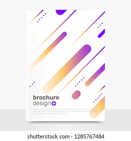 Modern Vector Brochure Templates. Stripes Vector Brochure Background. Business Brochure Mockups. EPS10