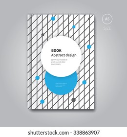 modern vector brochure in white color for print