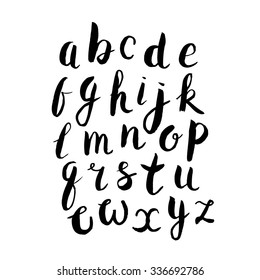 Modern Vector Brush Alphabet.