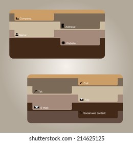 modern vector business card
