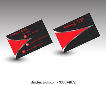 Modern vector Business card