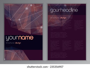 Modern vector business card design , flyer template