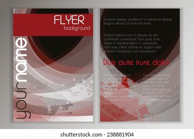 Modern vector business card template, flyer design, brochure background