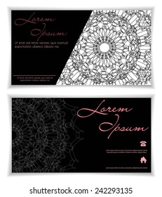 Modern vector business card template, flyer design