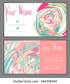 Modern vector business card template, abstract background for your design, business card layout