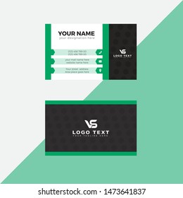 Modern Vector business card. Visiting card for business and personal use. Vector illustration design.