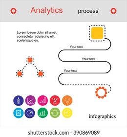 Modern vector business concept, analysts and finance.Flat line design vector illustration. 