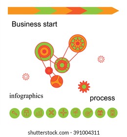 Modern vector business concept, analysts and finance. Flat line design vector illustration. 