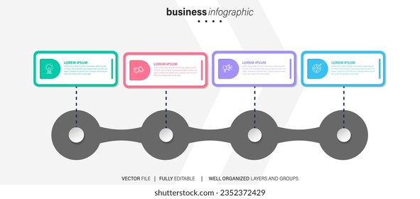 Modern Vector Business Infographic Template
