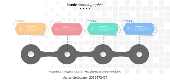 Modern Vector Business Infographic Template
