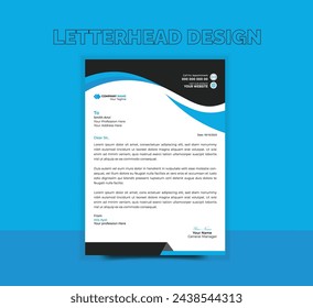 A modern, vector business letterhead template for your undertaking.