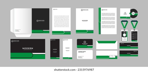 modern vector business stationery professional big set