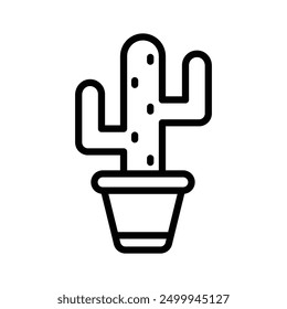 Modern vector of cactus plant isolated on white background